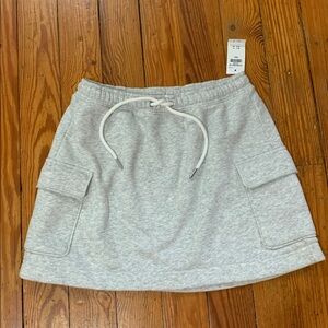Abercrombie Light Gray Fleece Lined Mini Skirt